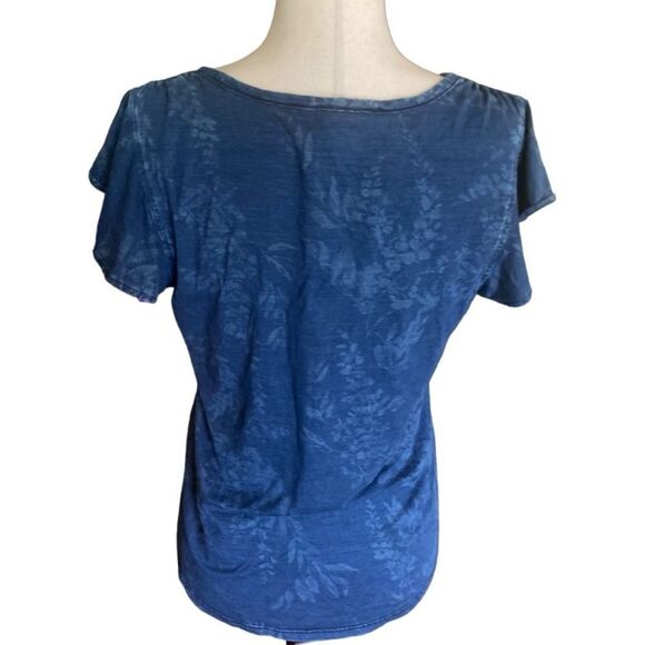 WHBM Gray/Blue V-Neck Tunic - Picture 2 of 8